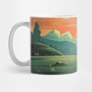 Funny Retro Cat Abducted By UFO Mug